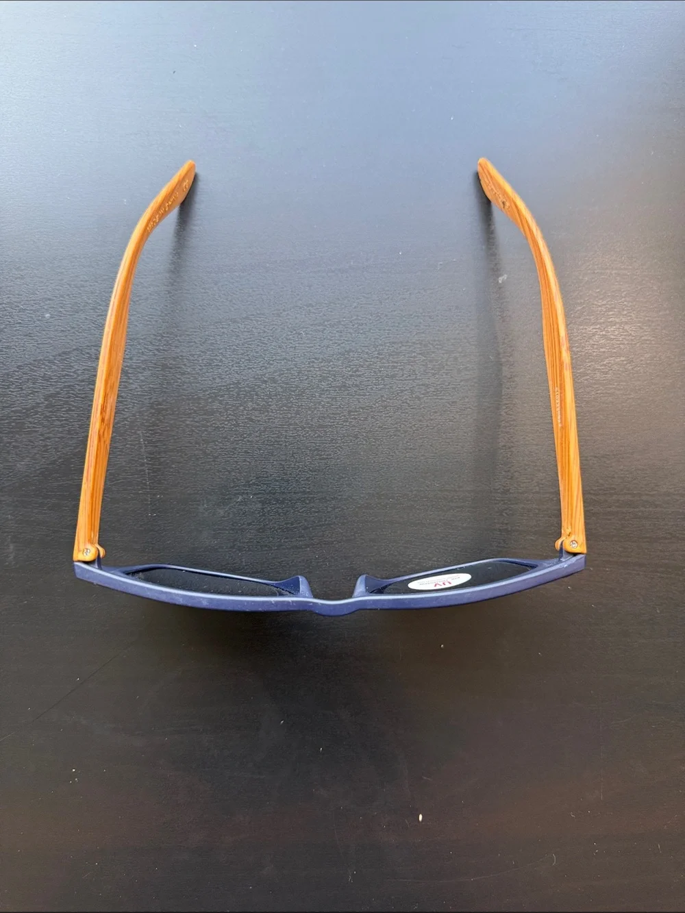 Matte Black Wayfarer Sunglasses with Brown Lenses